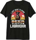 Drink Beer Pet My Labrador Retriever Dog Lover - Adult & Kids T-Shirts, Sweatshirts & Hoodies apparel design preview 1