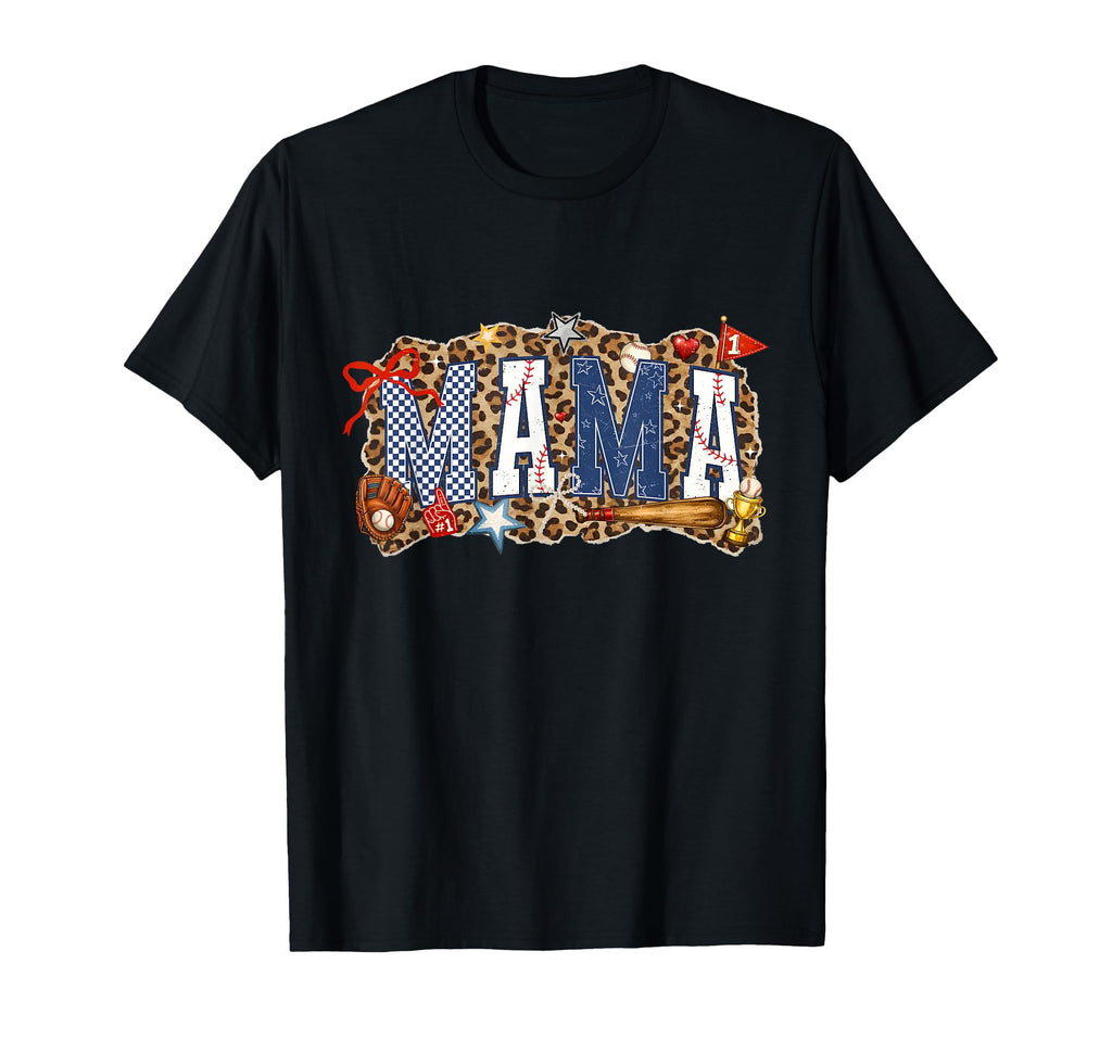 Coquette Game Day Baseball Mama T-Shirt - Graphic Print for Adults - T-Shirt, Sweatshirt, Hoodie