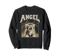 Y2K Cat Silly Angel 90S 2000S Grunge Sweatshirt - Graphic Print Unisex - T-Shirt, Sweatshirt, Hoodie