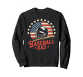Funny Baseball Dad Usa Flag Sweatshirt - Trendy Graphic for Adults - T-Shirt, Sweatshirt, Hoodie