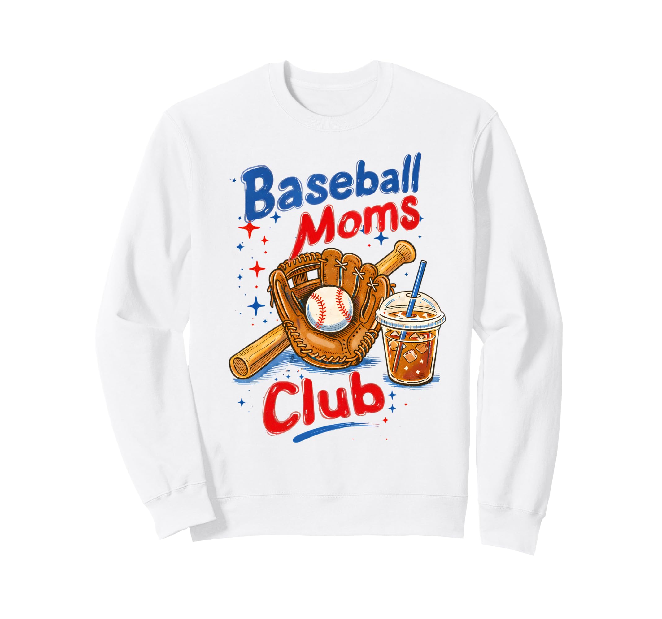 Baseball Moms Club Baseball Mama Sweatshirt - Aesthetic Graphic Men Women - T-Shirt, Sweatshirt, Hoodie