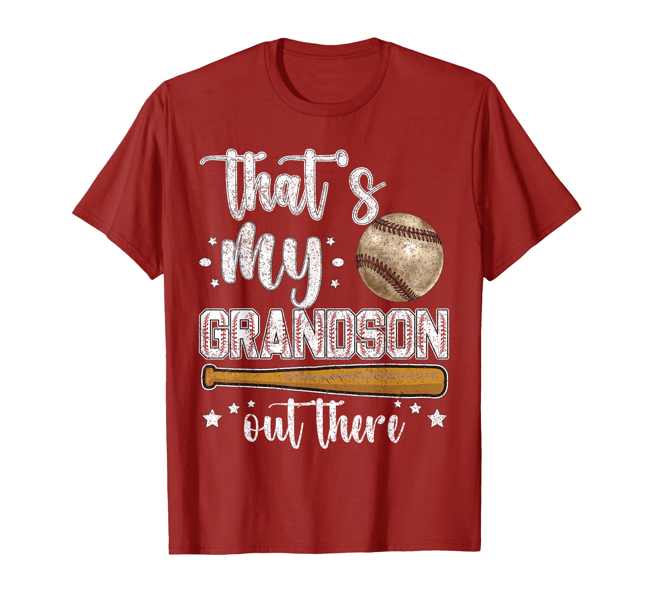 Thats My Grandson Out There Baseball T-Shirt - Minimalist Print Men Women - T-Shirt, Sweatshirt, Hoodie