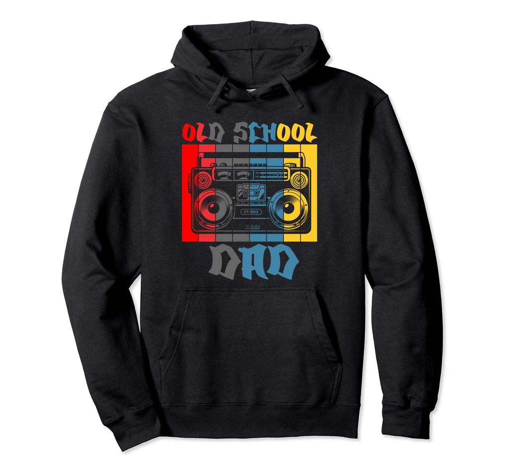 Old School Dad Hip Hop Lover Hoodie - Novelty Apparel for Adults - T-Shirt, Sweatshirt, Hoodie