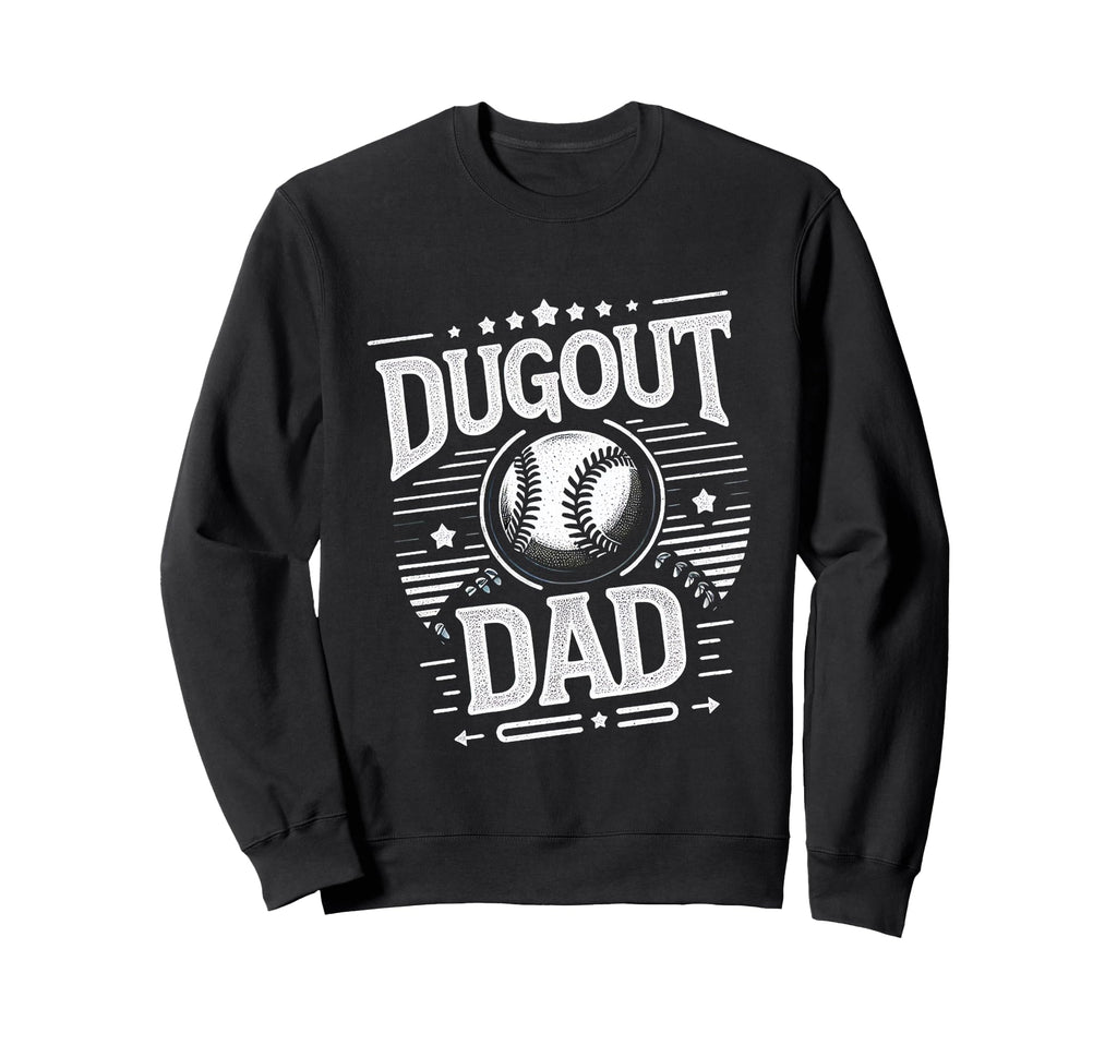 Dugout Dad Sweatshirt - Minimalist Print for Adults - T-Shirt, Sweatshirt, Hoodie