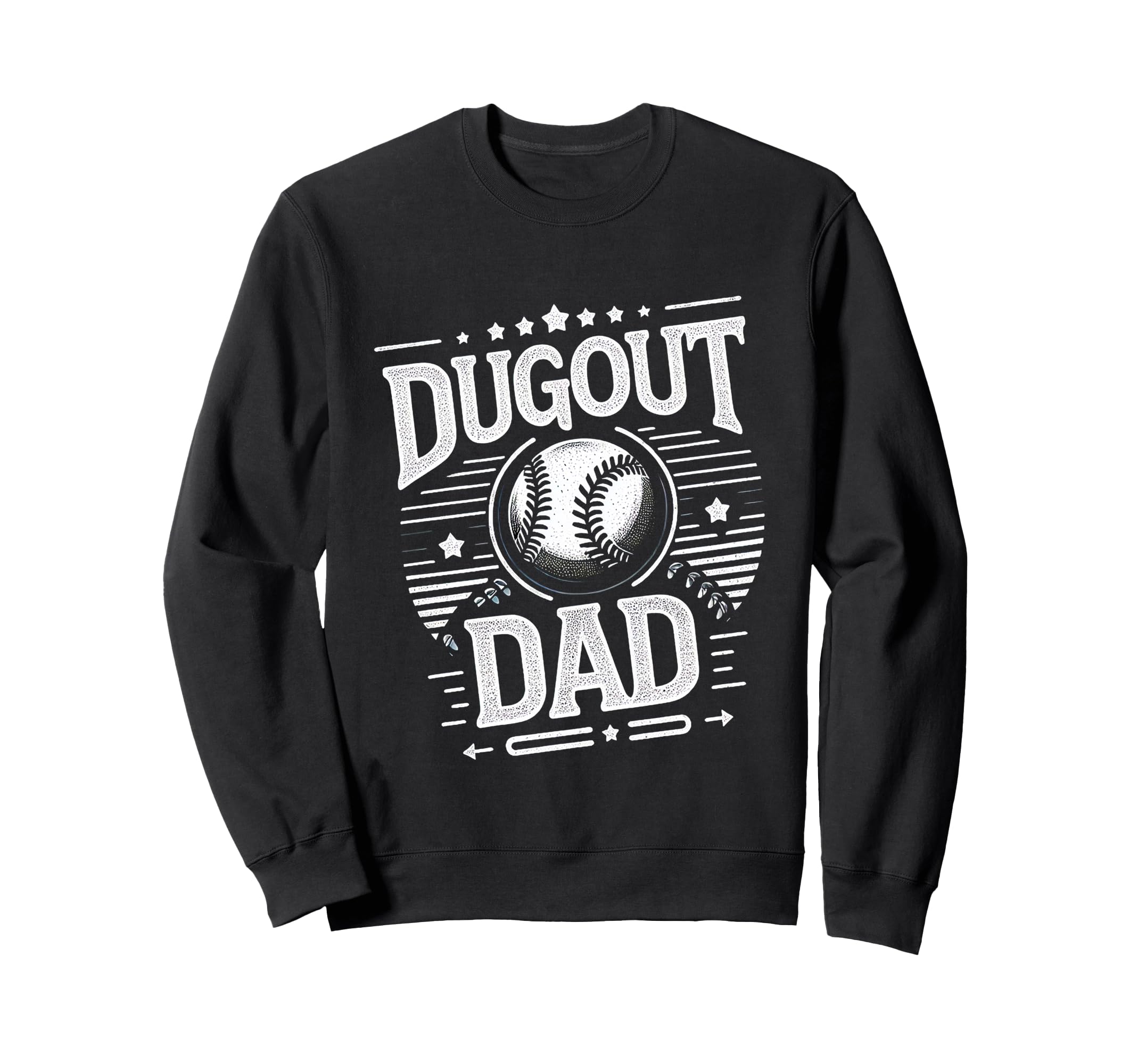 Dugout Dad Sweatshirt - Minimalist Print for Adults - T-Shirt, Sweatshirt, Hoodie