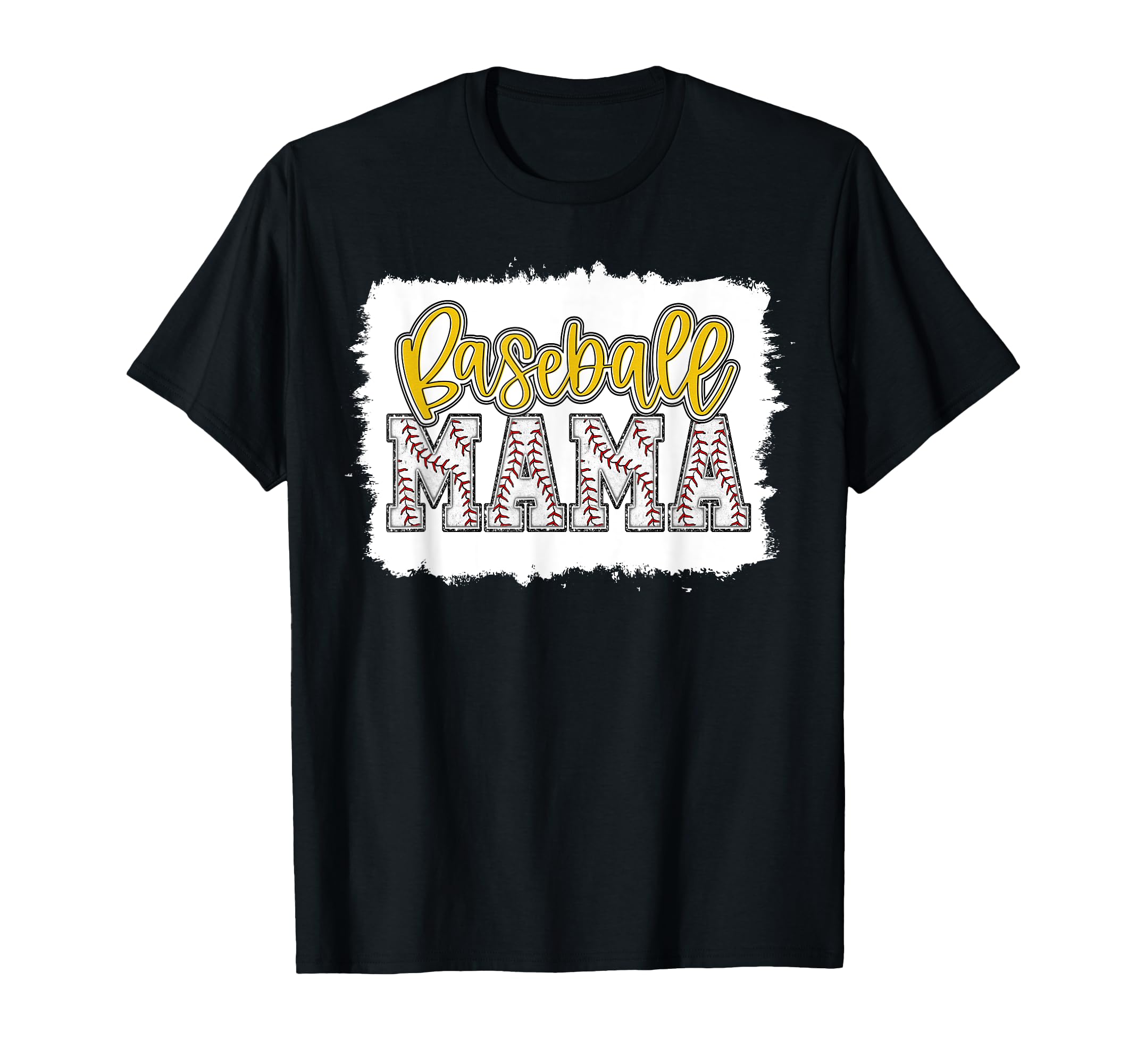 Baseball Mom Yellow Baseball Mama T-Shirt - Casual Everyday Wear Men Women - T-Shirt, Sweatshirt, Hoodie
