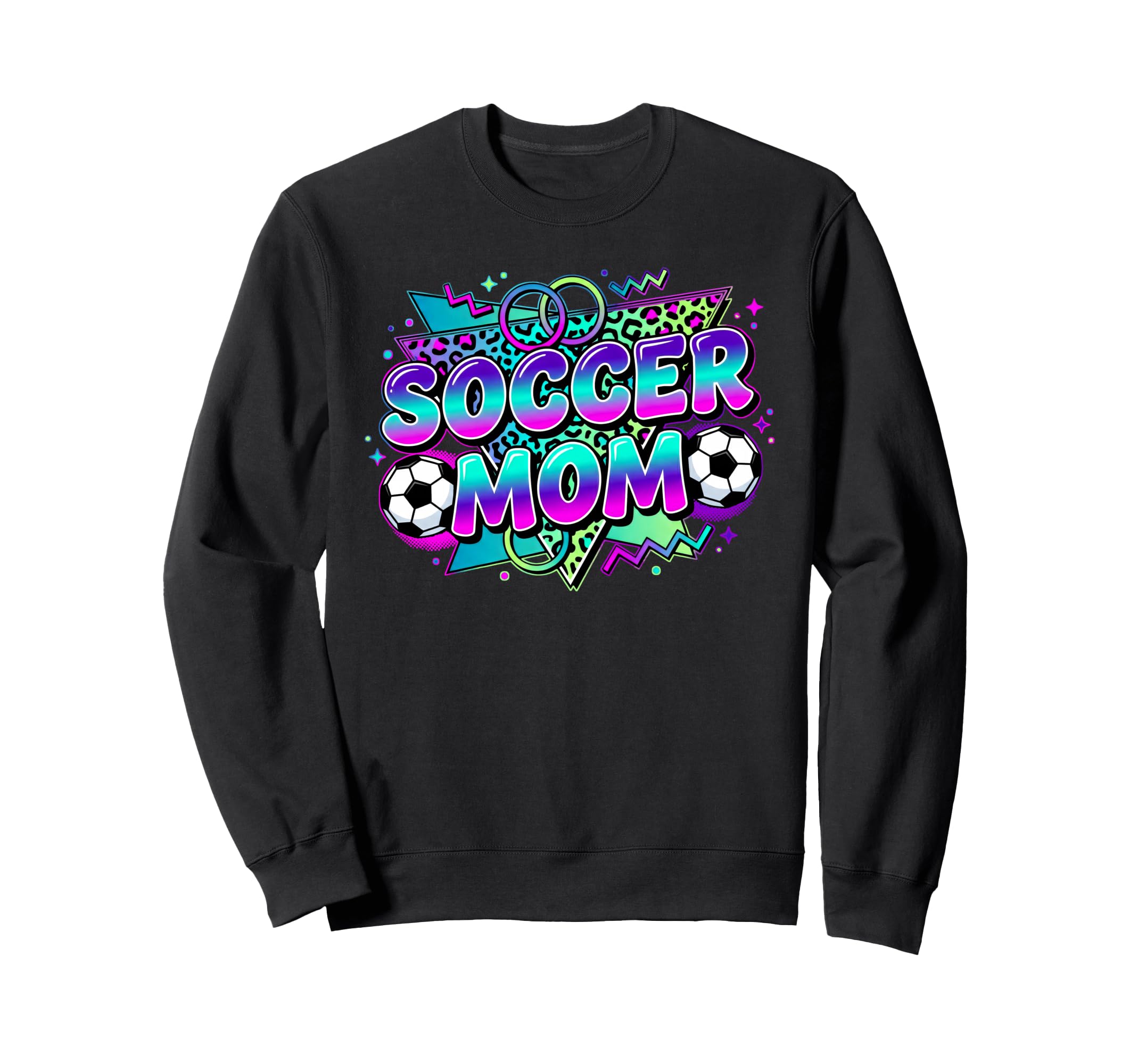 Soccer Mom Leopard Game Day Sideline Sweatshirt - Aesthetic Graphic Unisex - T-Shirt, Sweatshirt, Hoodie
