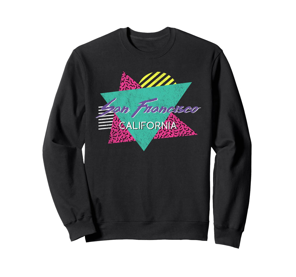 San Francisco California Gift 80S Sweatshirt - Minimalist Print Men Women - T-Shirt, Sweatshirt, Hoodie
