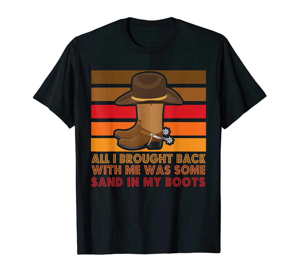 Rodeo Sand My Boots Western Cowboy Hat T-Shirt - Streetwear Style Unisex - T-Shirt, Sweatshirt, Hoodie