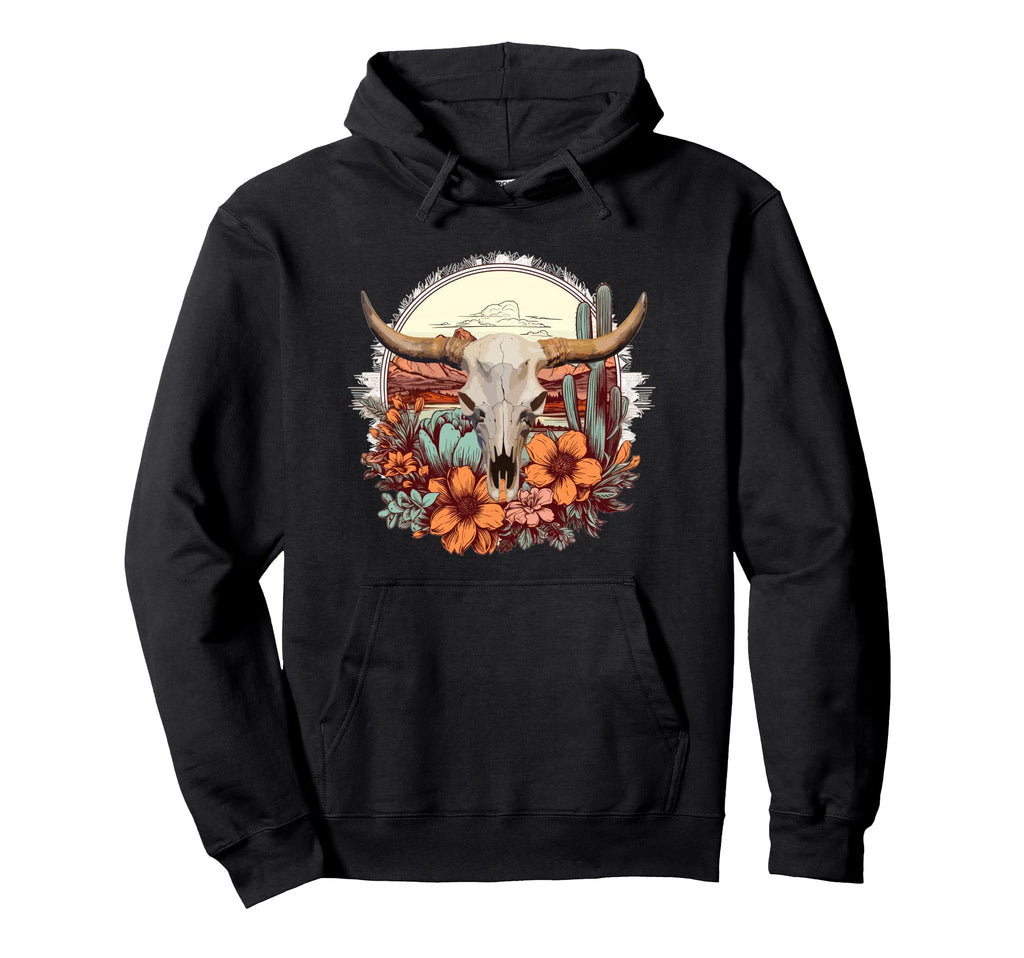 Western Boho Aztec Pattern Tribal Hoodie - Novelty Apparel for Adults - T-Shirt, Sweatshirt, Hoodie