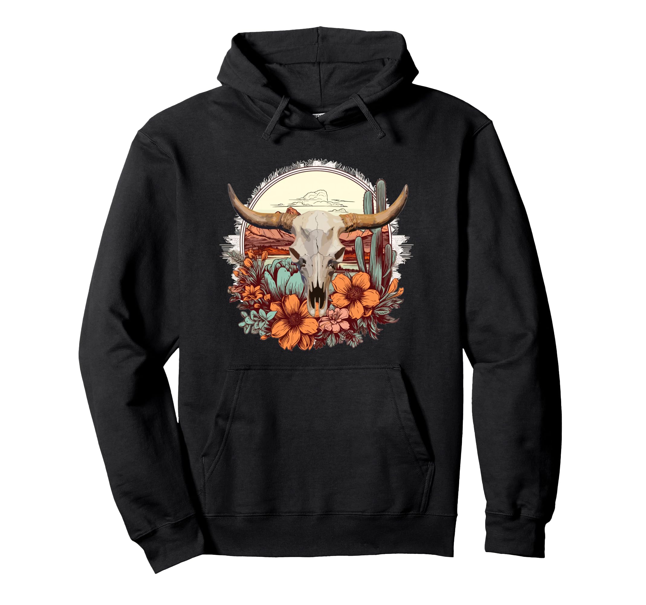 Western Boho Aztec Pattern Tribal Hoodie - Novelty Apparel for Adults - T-Shirt, Sweatshirt, Hoodie