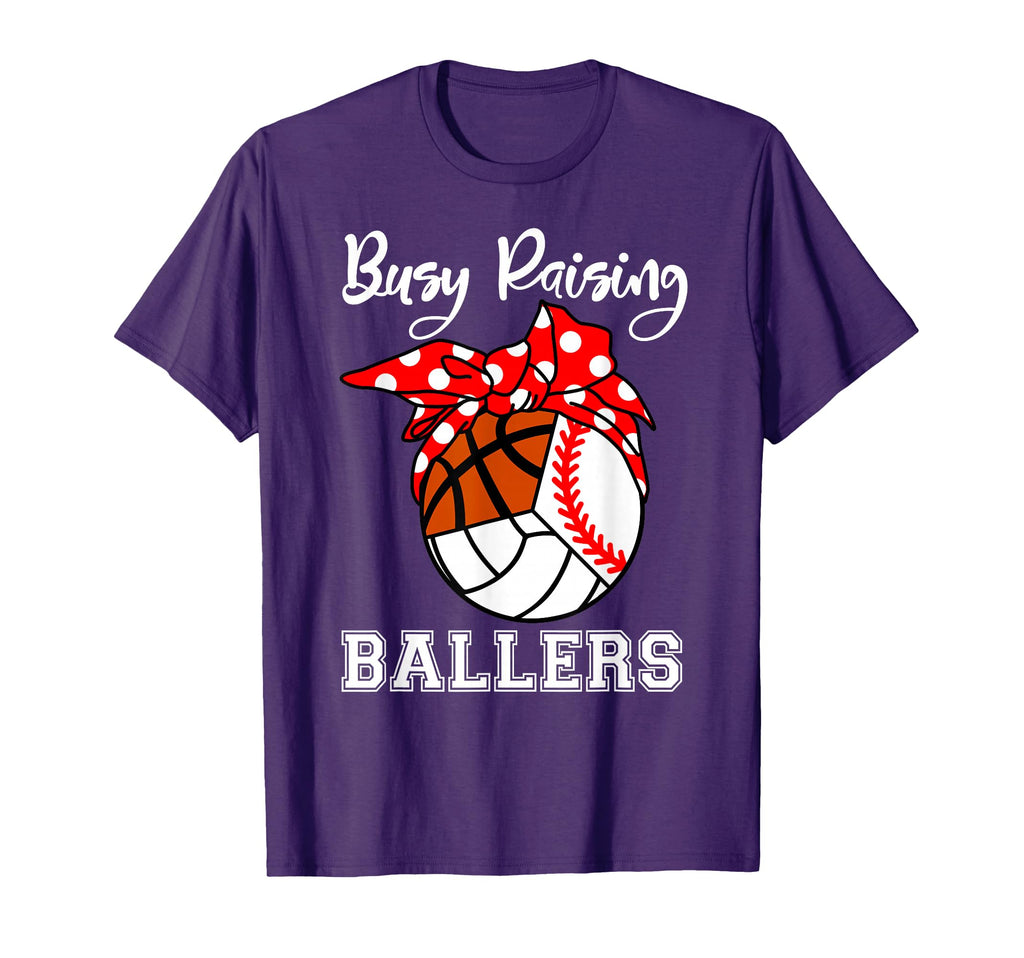 Busy Raising Ballers Baseball T-Shirt - Custom Art Print Men Women - T-Shirt, Sweatshirt, Hoodie