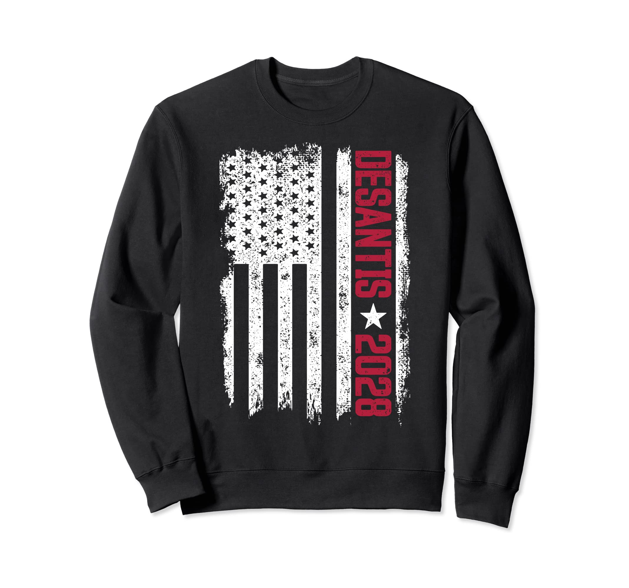 Desantis 2028 American Flag Sweatshirt - Minimalist Print Men Women - T-Shirt, Sweatshirt, Hoodie