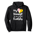 My Heart Is Those Fields Baseball Hoodie - Custom Art Print for Adults - T-Shirt, Sweatshirt, Hoodie