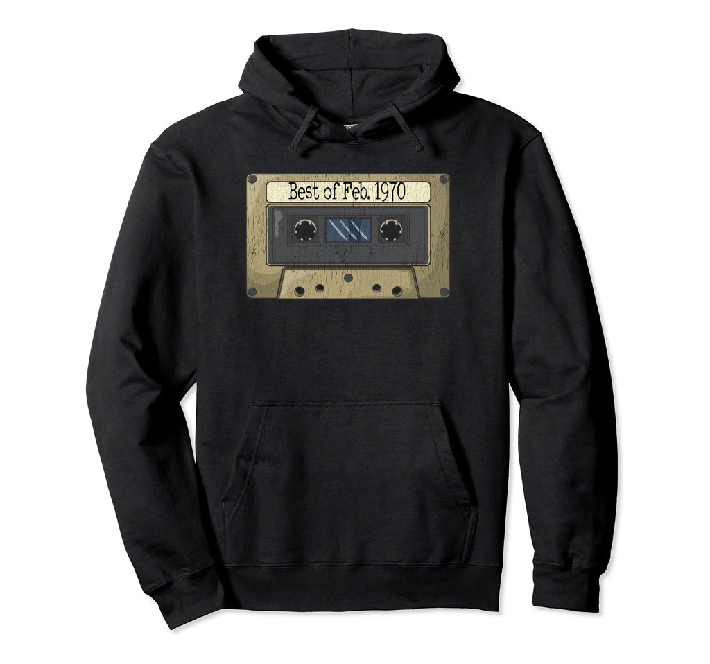 Best Feb 1970 Mix Cassette Tape Hoodie - Casual Everyday Wear for Adults - T-Shirt, Sweatshirt, Hoodie