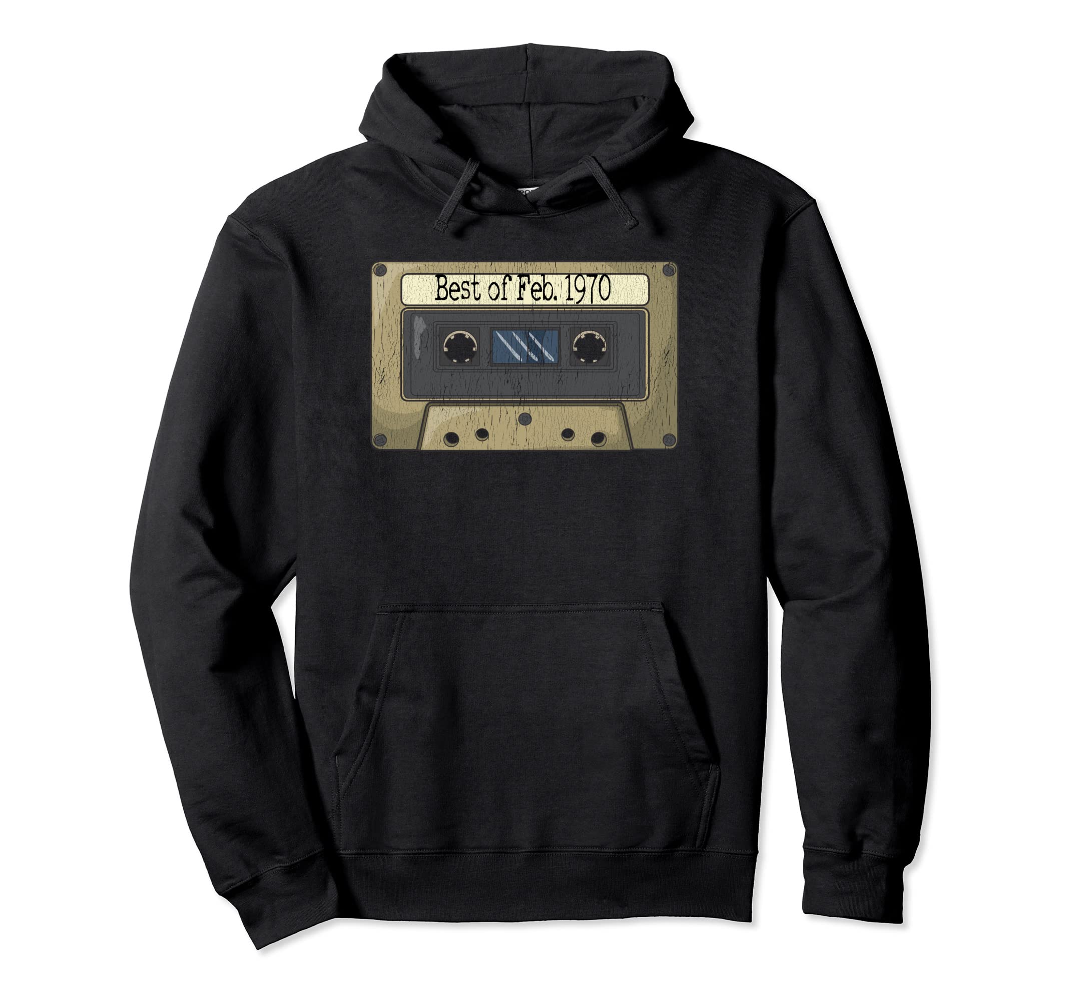 Best Feb 1970 Mix Cassette Tape Hoodie - Casual Everyday Wear for Adults - T-Shirt, Sweatshirt, Hoodie