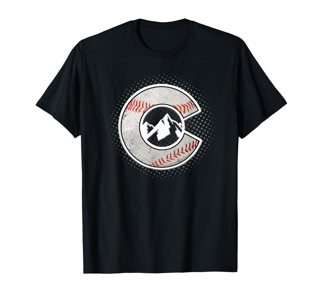 Distressed Colorado Baseball Colorado T-Shirt - Fun Novelty Design Unisex - T-Shirt, Sweatshirt, Hoodie