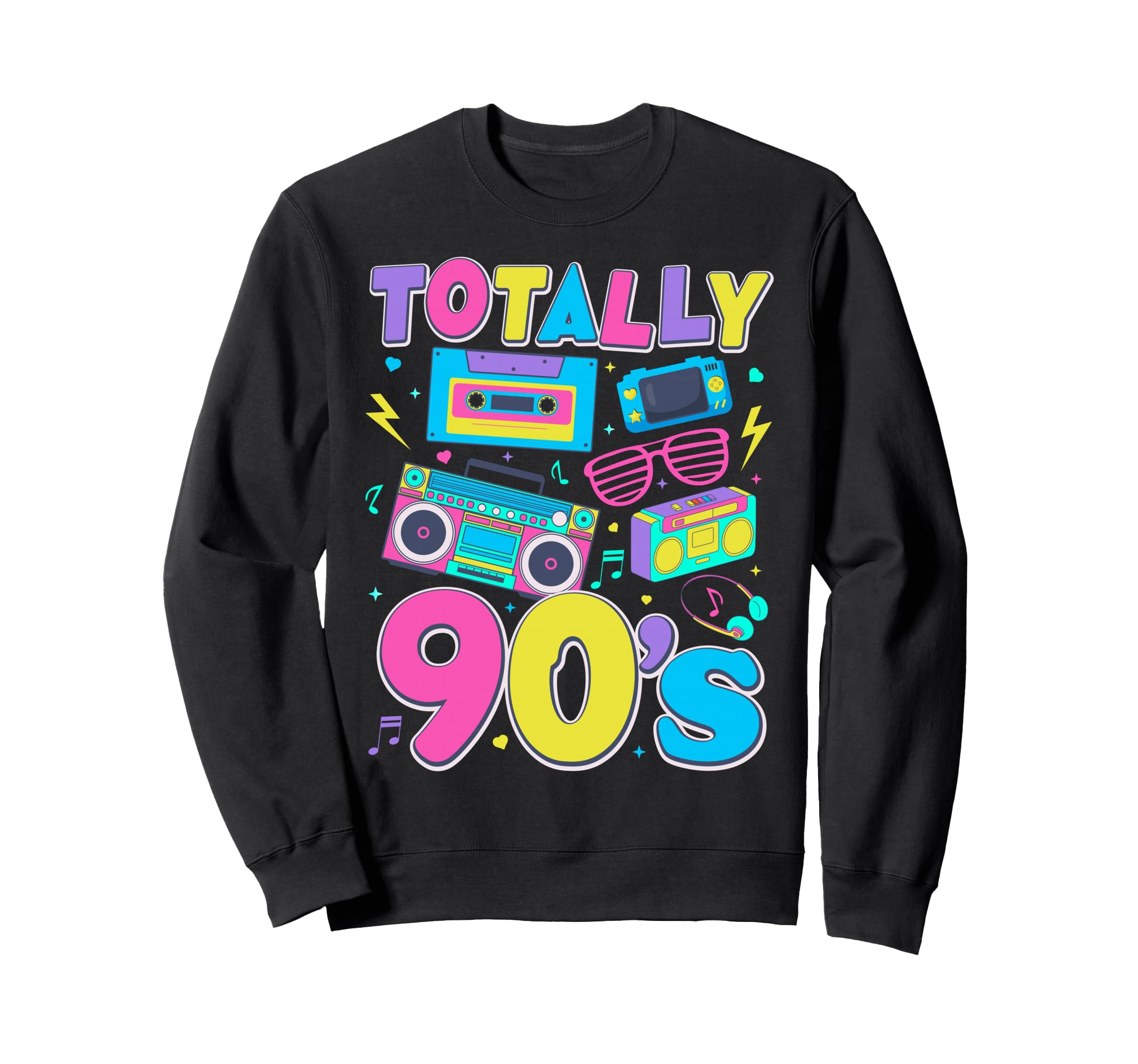 Totally 90S 1990S Cassette Tape Sweatshirt - Graphic Print for Adults - T-Shirt, Sweatshirt, Hoodie