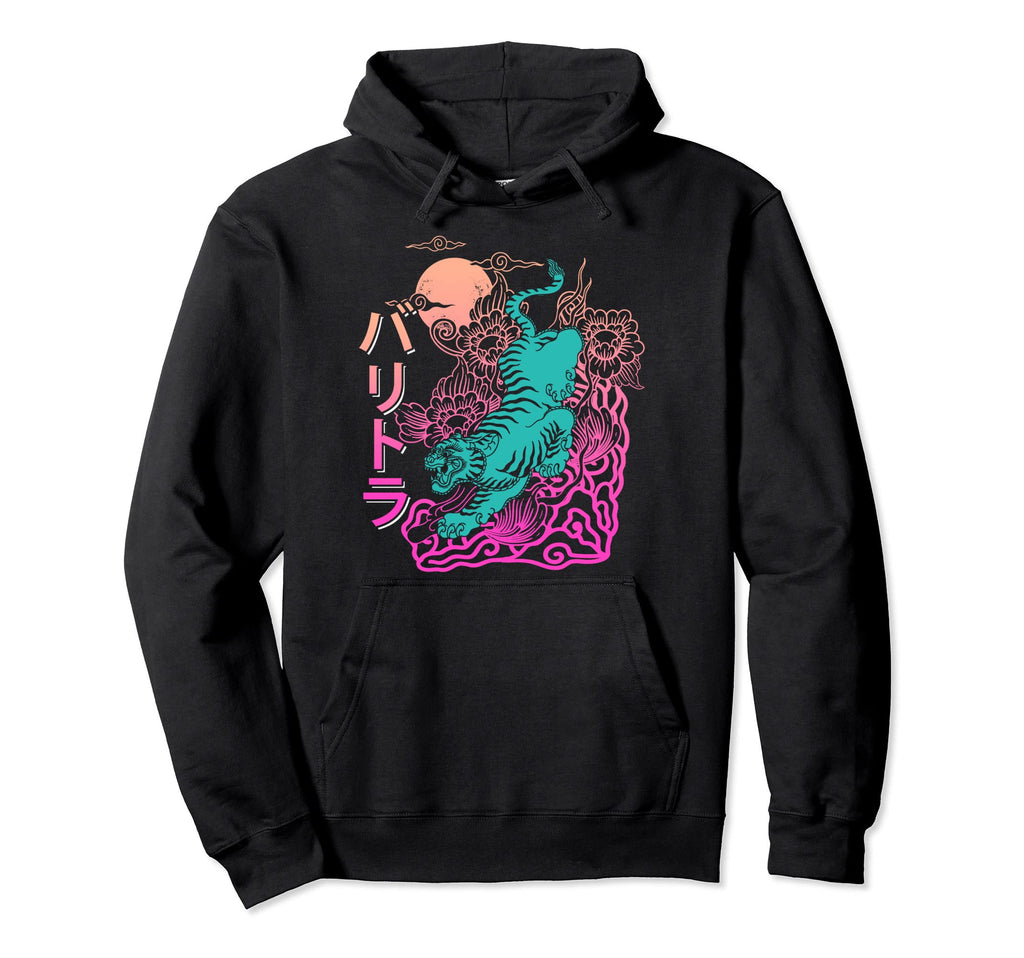 Japanese Vaporwave Animals Japan Hoodie - Unique Graphic Men Women - T-Shirt, Sweatshirt, Hoodie