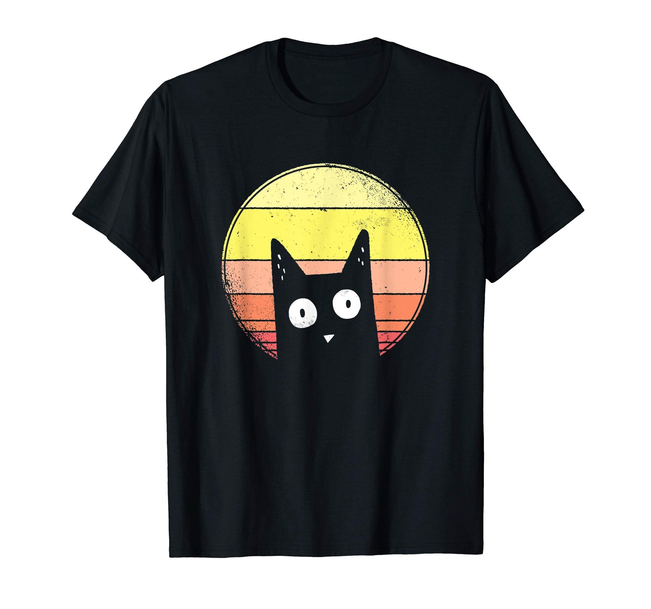 Sunset Cat T-Shirt - Minimalist Print Men Women - T-Shirt, Sweatshirt, Hoodie