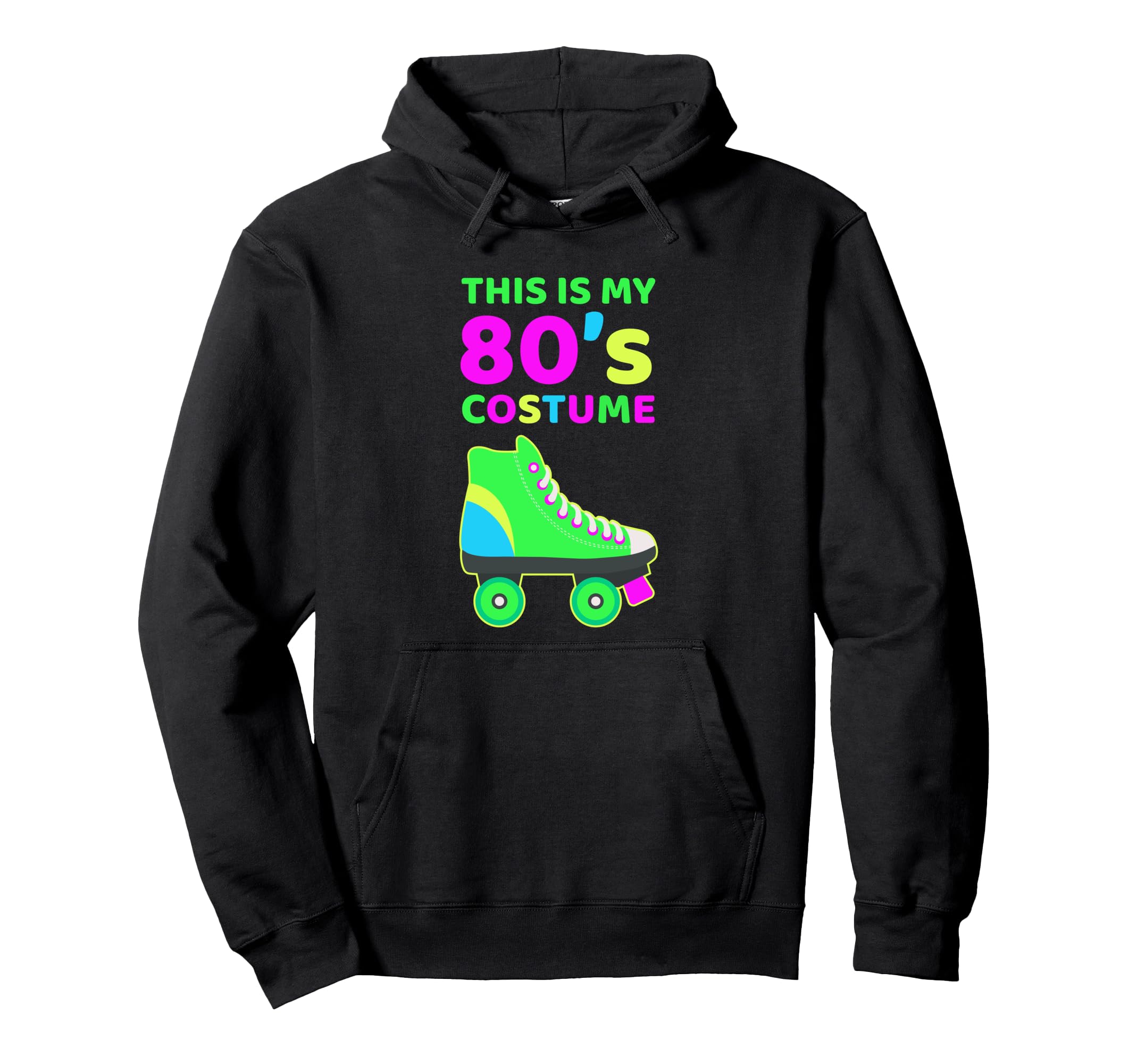 Funny 80S Costume Roller Skates Outfit Hoodie - Custom Art Print Men Women - T-Shirt, Sweatshirt, Hoodie