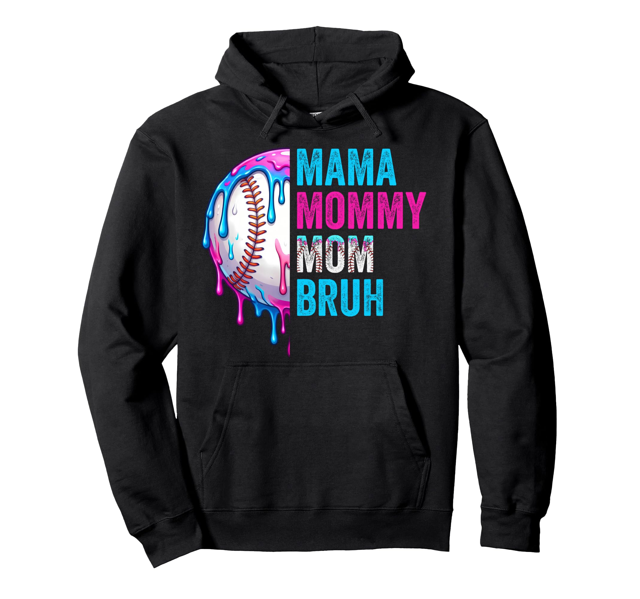 Mama Mommy Mom Bruh Baseball Mom Hoodie - Casual Everyday Wear for Adults - T-Shirt, Sweatshirt, Hoodie