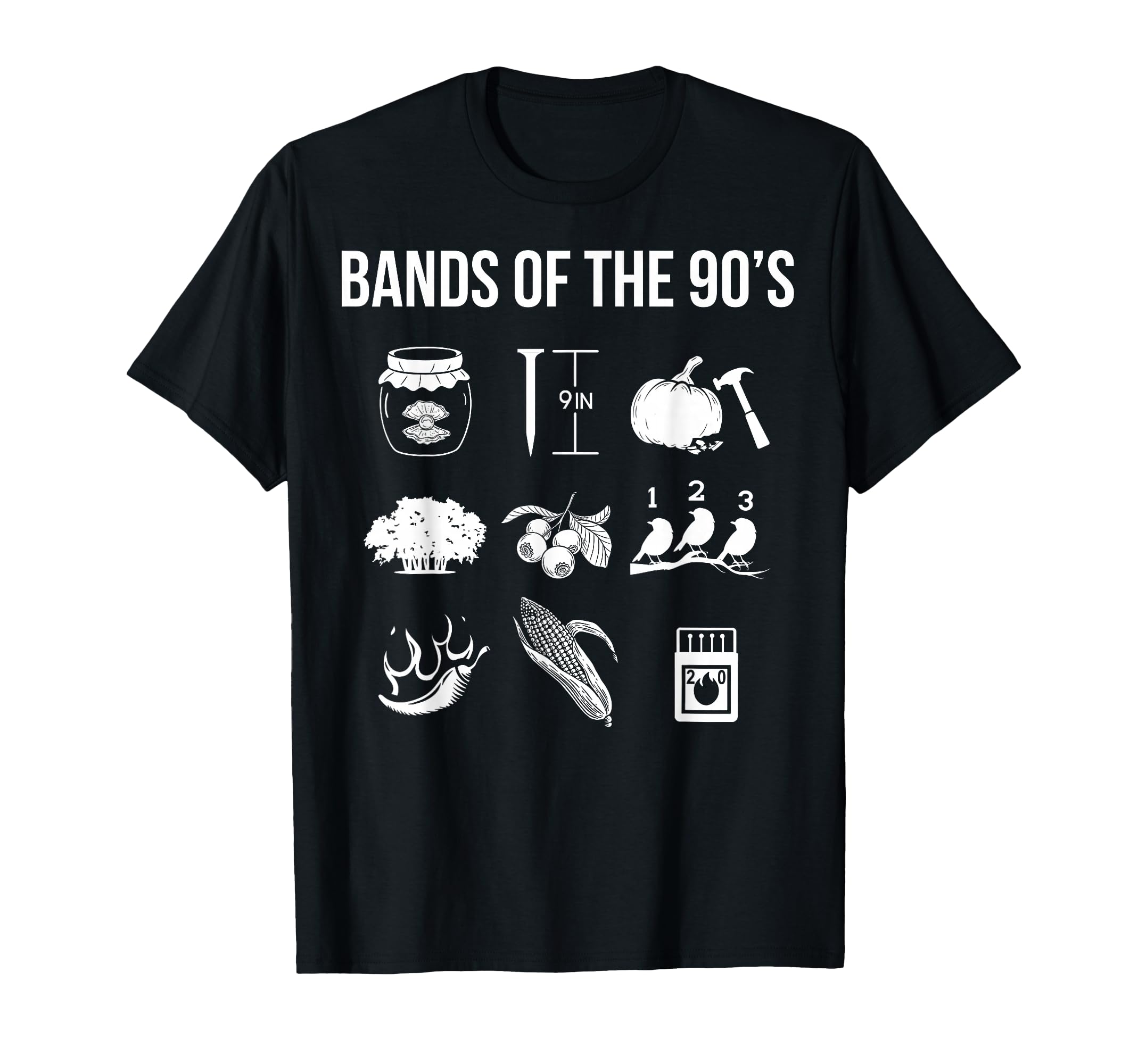 1990S Bands Music 90S Music Lover T-Shirt - Unique Graphic for Adults - T-Shirt, Sweatshirt, Hoodie