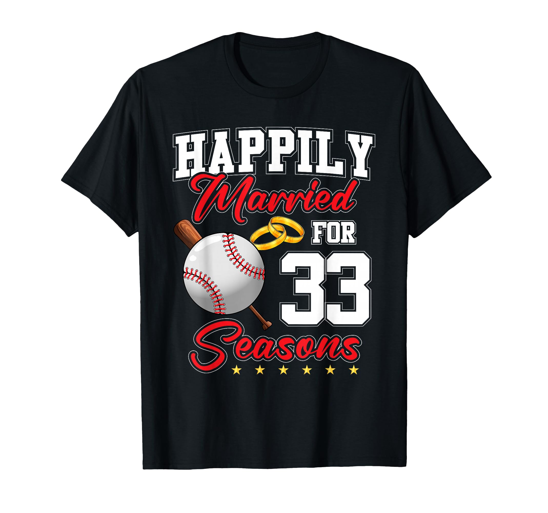 33Rd Wedding Anniversary Baseball T-Shirt - Custom Art Print Men Women - T-Shirt, Sweatshirt, Hoodie