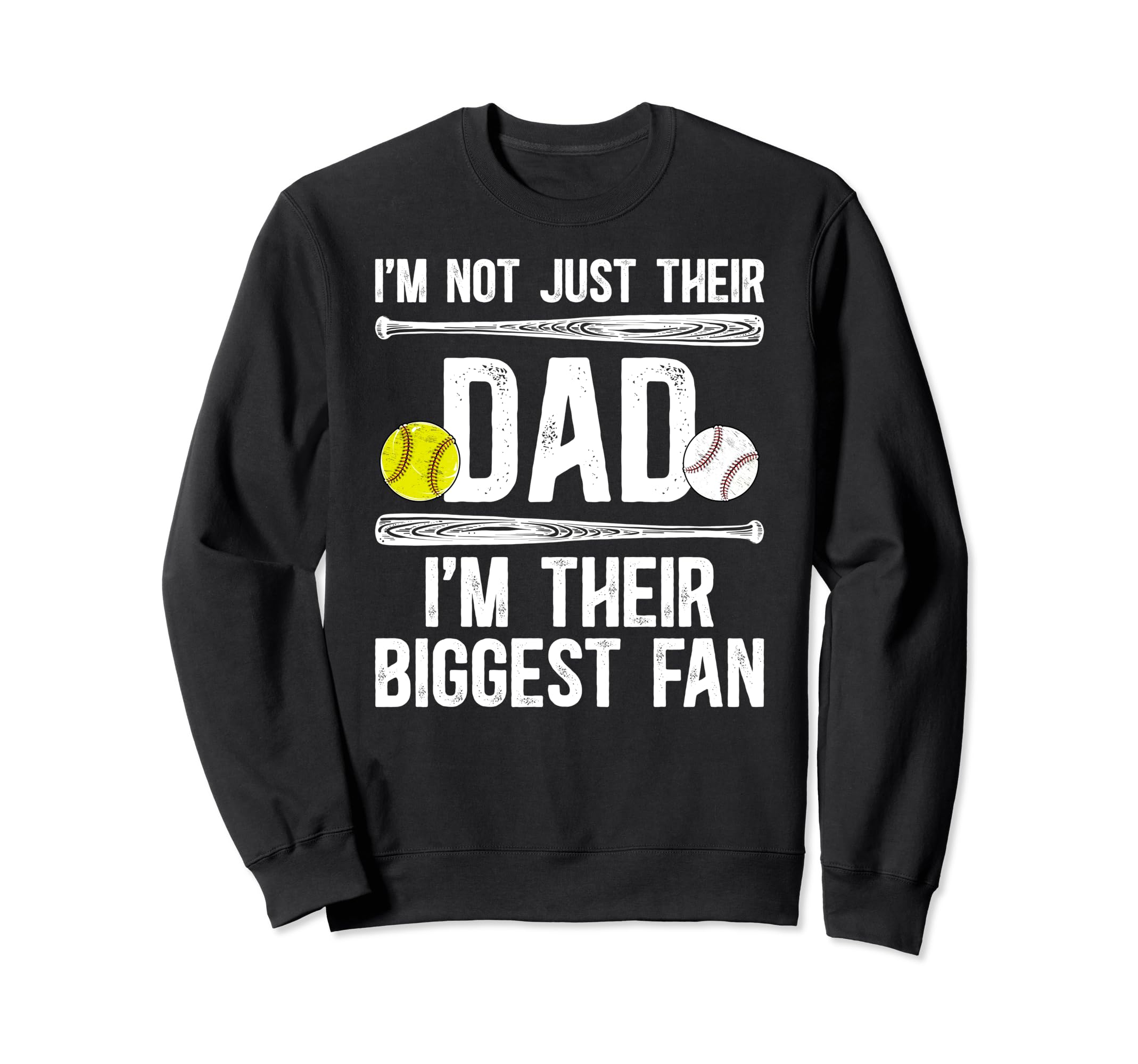 Their Biggest Fan Baseball Sweatshirt - Aesthetic Graphic for Adults - T-Shirt, Sweatshirt, Hoodie