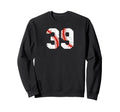 Baseball Player Jersey Number 39 Sweatshirt - Minimalist Print Men Women - T-Shirt, Sweatshirt, Hoodie