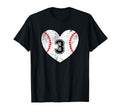 Baseball Heart Player 3 Baseball Mom T-Shirt - Novelty Apparel Men Women - T-Shirt, Sweatshirt, Hoodie