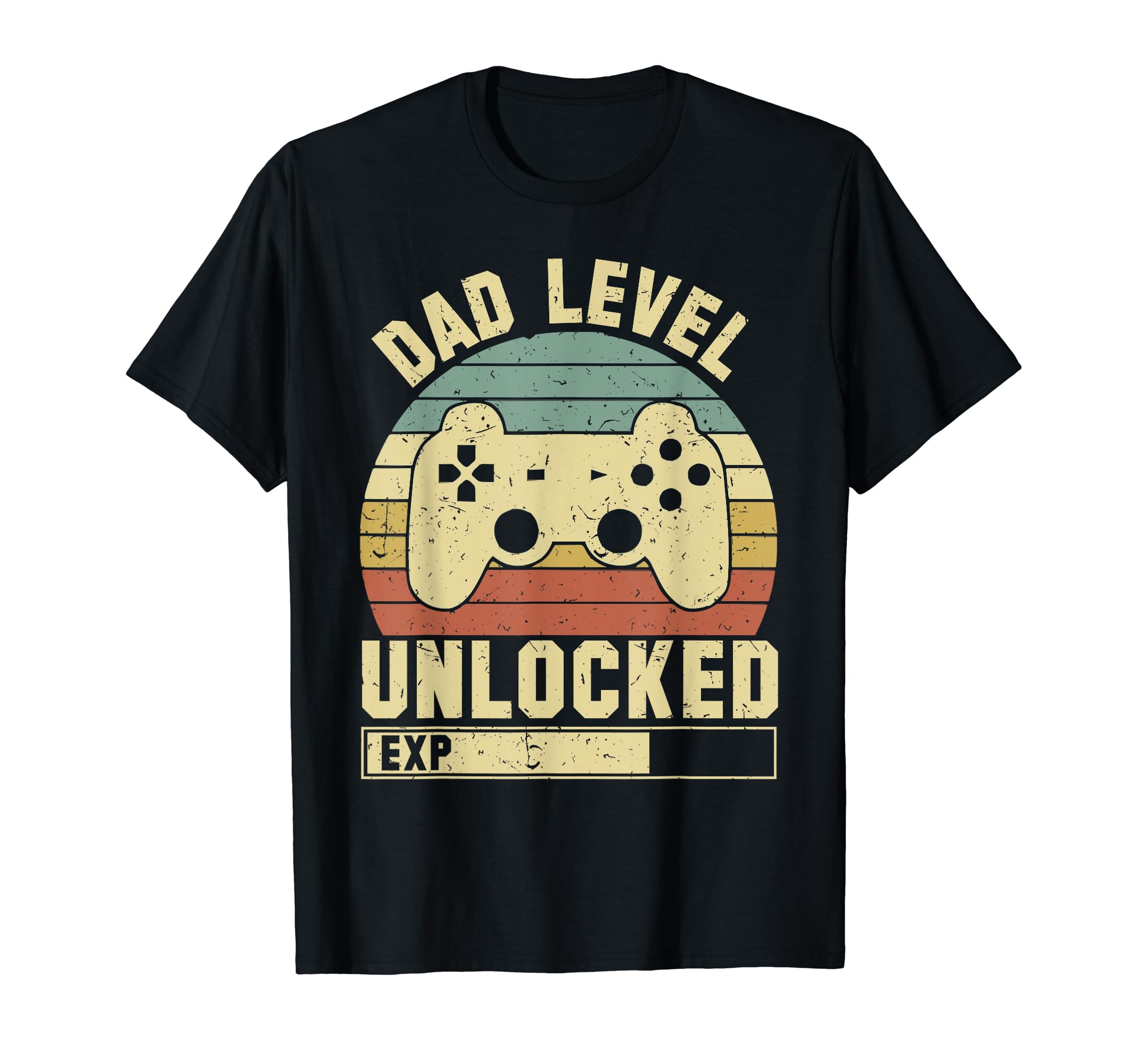 Gamer Dad Fathers Day Dad Level T-Shirt - Unique Graphic for Adults - T-Shirt, Sweatshirt, Hoodie