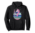 Pastel Goth Flamingo Kawaii Aesthetic Hoodie - Minimalist Print for Adults - T-Shirt, Sweatshirt, Hoodie