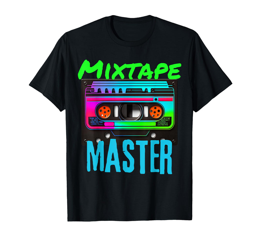 Mixtape Master 80S Vaporwave Cassette T-Shirt - Fun Novelty Design Unisex - T-Shirt, Sweatshirt, Hoodie