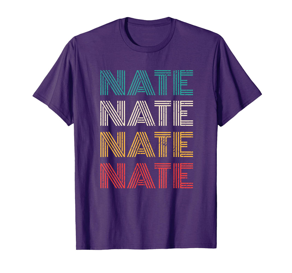 Nate First Name T-Shirt - Fun Novelty Design Unisex - T-Shirt, Sweatshirt, Hoodie