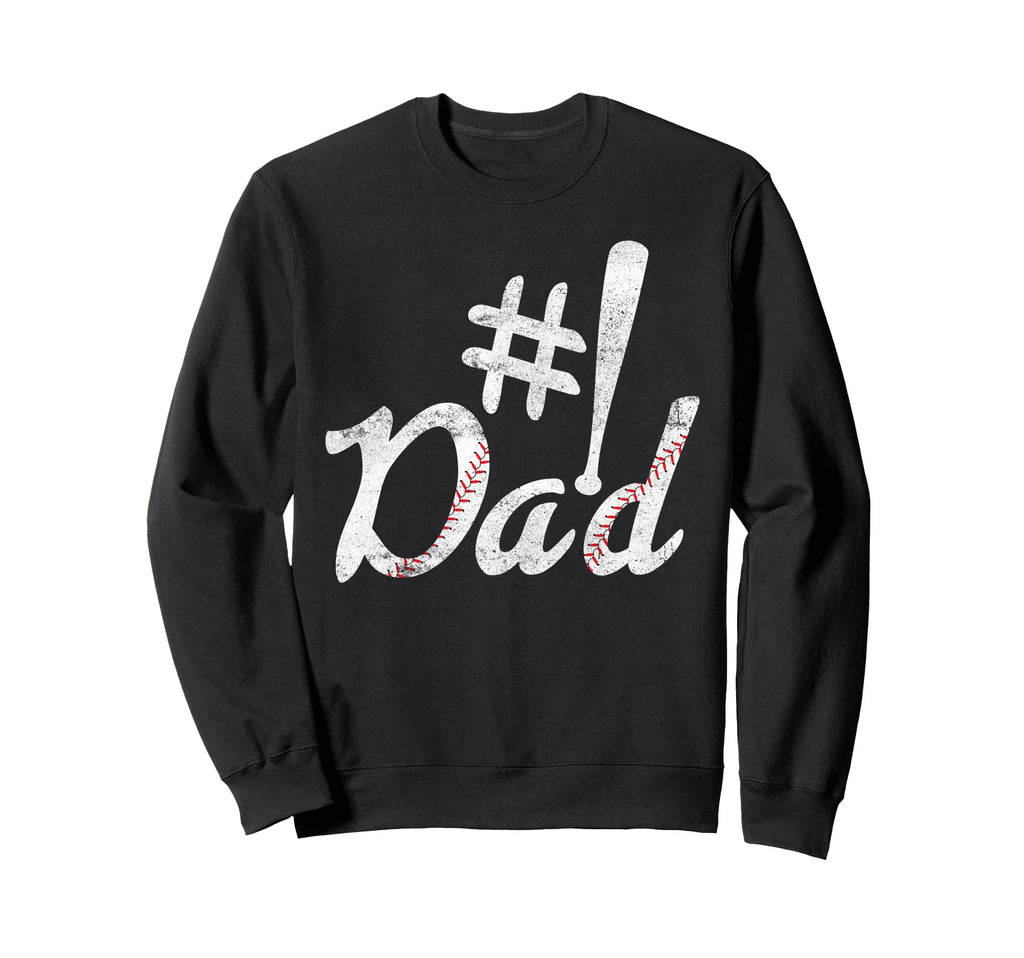 Baseball Player Dad Papa Fathers Day Sweatshirt - Minimalist Print Unisex - T-Shirt, Sweatshirt, Hoodie