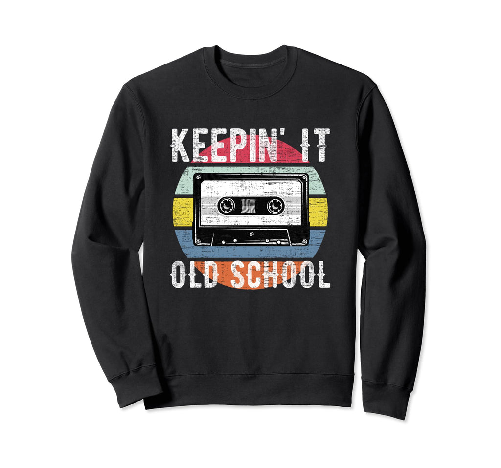 Old School 80S 90S Cassette Hip Hop Sweatshirt - Graphic Print Men Women - T-Shirt, Sweatshirt, Hoodie