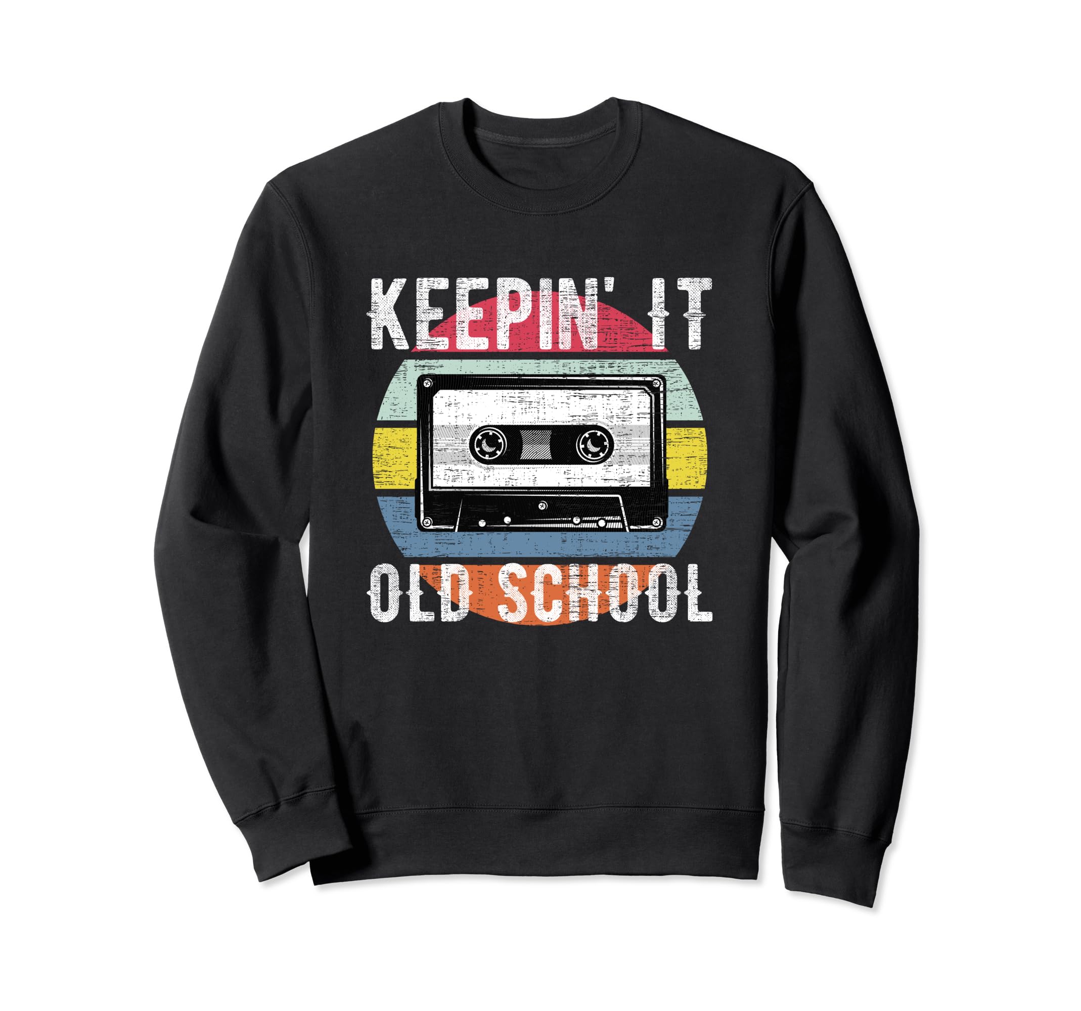 Old School 80S 90S Cassette Hip Hop Sweatshirt - Graphic Print Men Women - T-Shirt, Sweatshirt, Hoodie