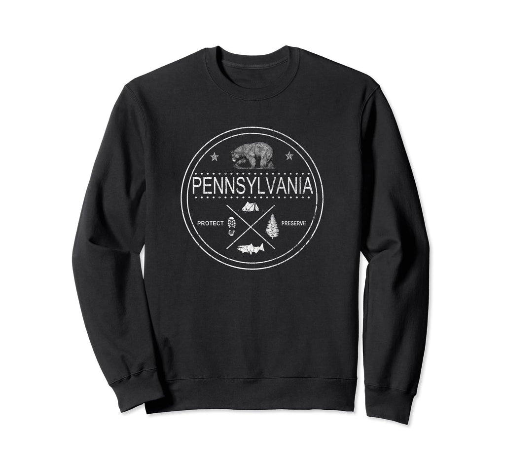 Pennsylvania Distressed Protect Forest Sweatshirt - Graphic Print Unisex - T-Shirt, Sweatshirt, Hoodie