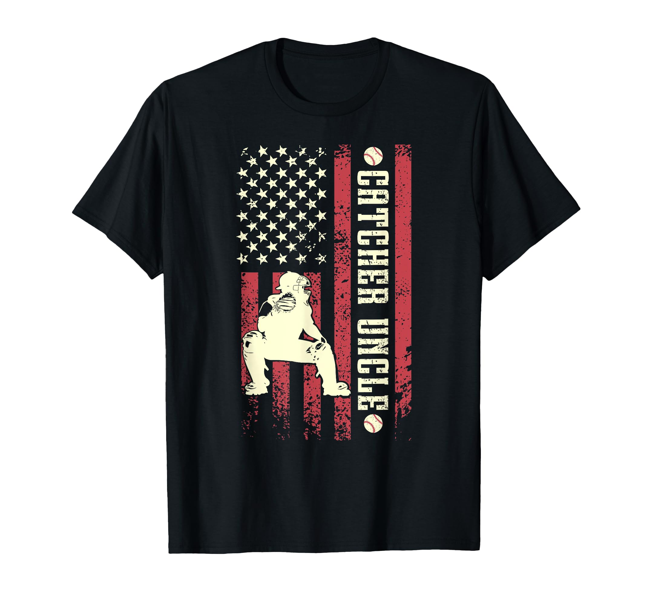 Baseball Catcher Uncle Baseball T-Shirt - Fun Novelty Design Men Women - T-Shirt, Sweatshirt, Hoodie