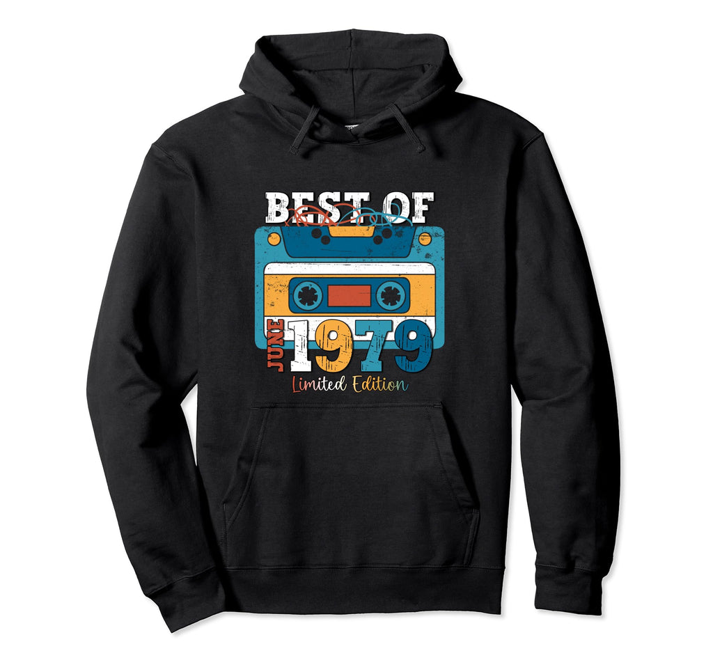 45Th Birthday June 1979 Cassette Gifts Hoodie - Custom Art Print for Adults - T-Shirt, Sweatshirt, Hoodie