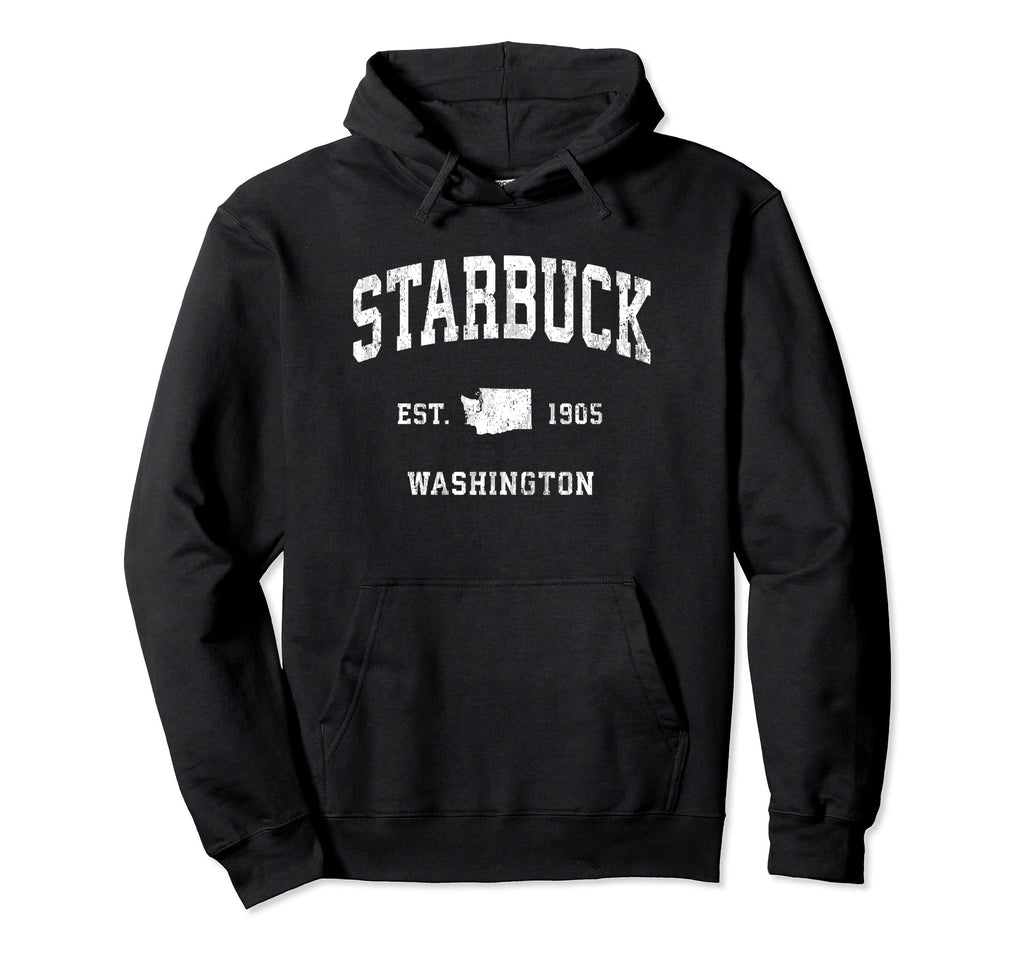 Starbuck Washington Wa Athletic Sports Hoodie - Graphic Print for Adults - T-Shirt, Sweatshirt, Hoodie