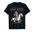 90S Cowboy Dachshund Riding Horse T-Shirt - Novelty Apparel Men Women - T-Shirt, Sweatshirt, Hoodie