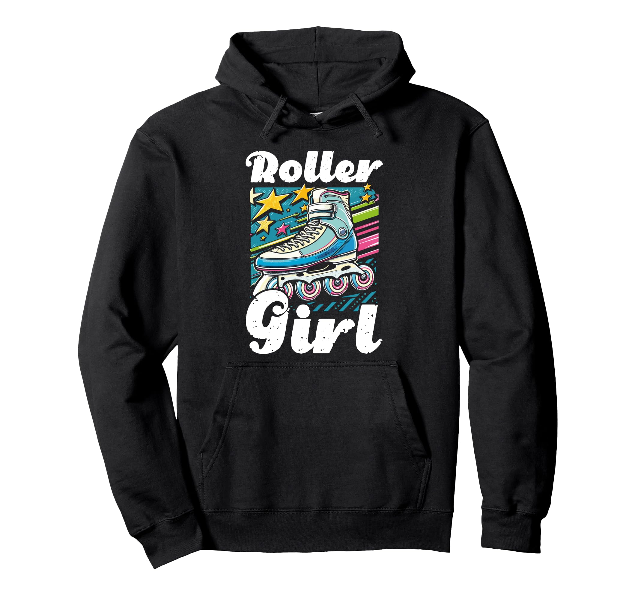 Roller 70S Skating Skater Skate Hoodie - Custom Art Print Men Women - T-Shirt, Sweatshirt, Hoodie