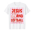 Jesus And Softball Coquette Game Day T-Shirt - Graphic Print Unisex - T-Shirt, Sweatshirt, Hoodie