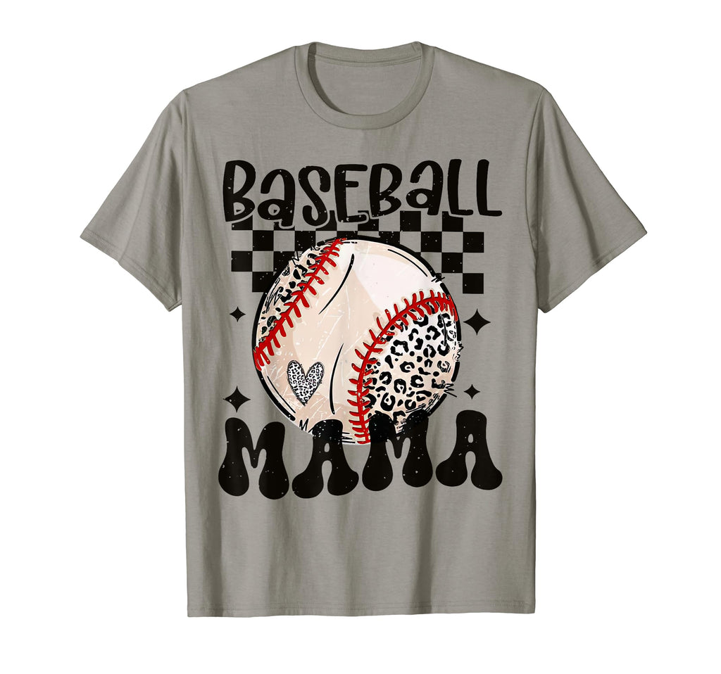 Leopard Baseball Mama Baseball Mom T-Shirt - Trendy Graphic for Adults - T-Shirt, Sweatshirt, Hoodie