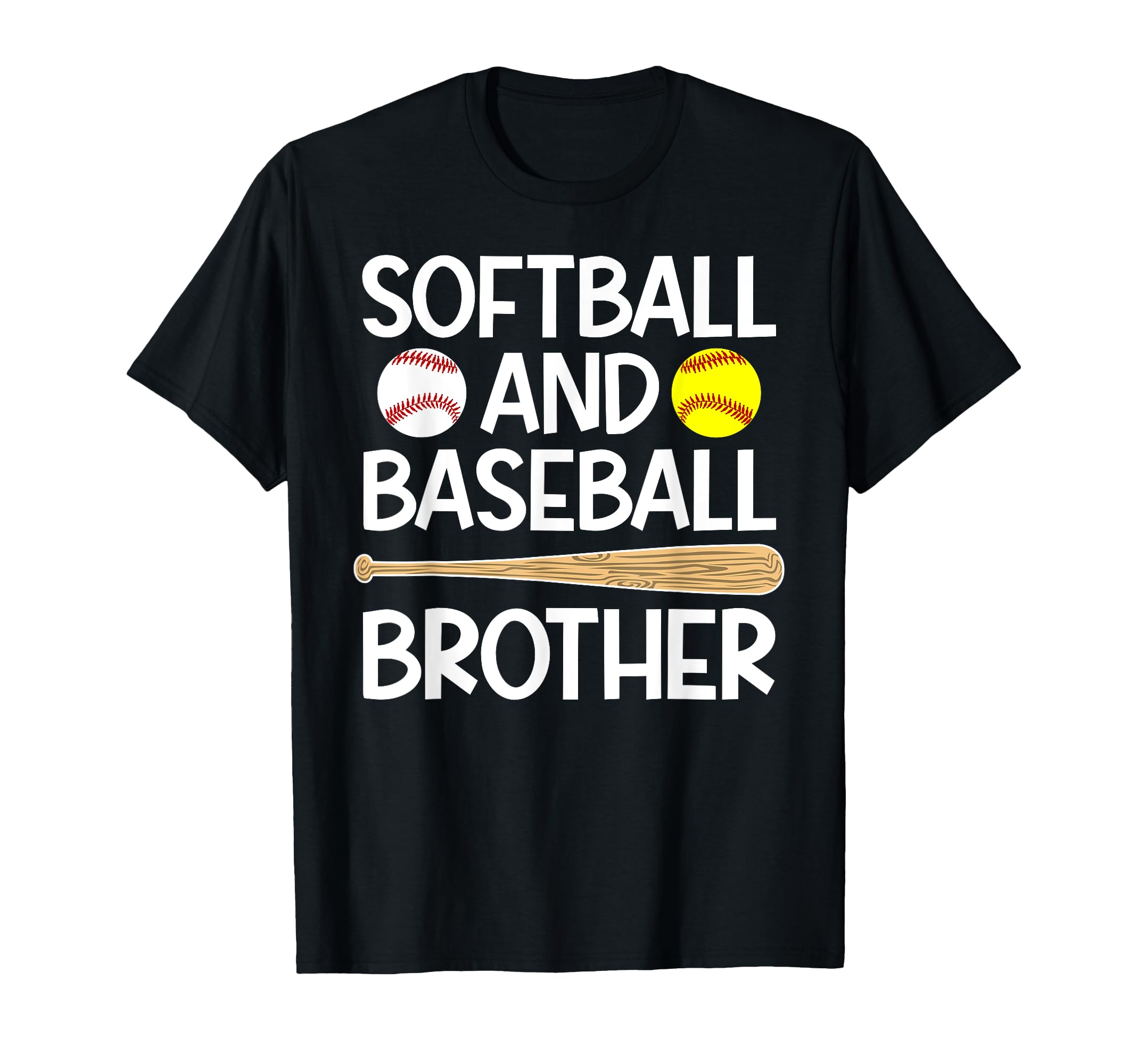 Proud Softball Baseball Brother T-Shirt - Aesthetic Graphic for Adults - T-Shirt, Sweatshirt, Hoodie