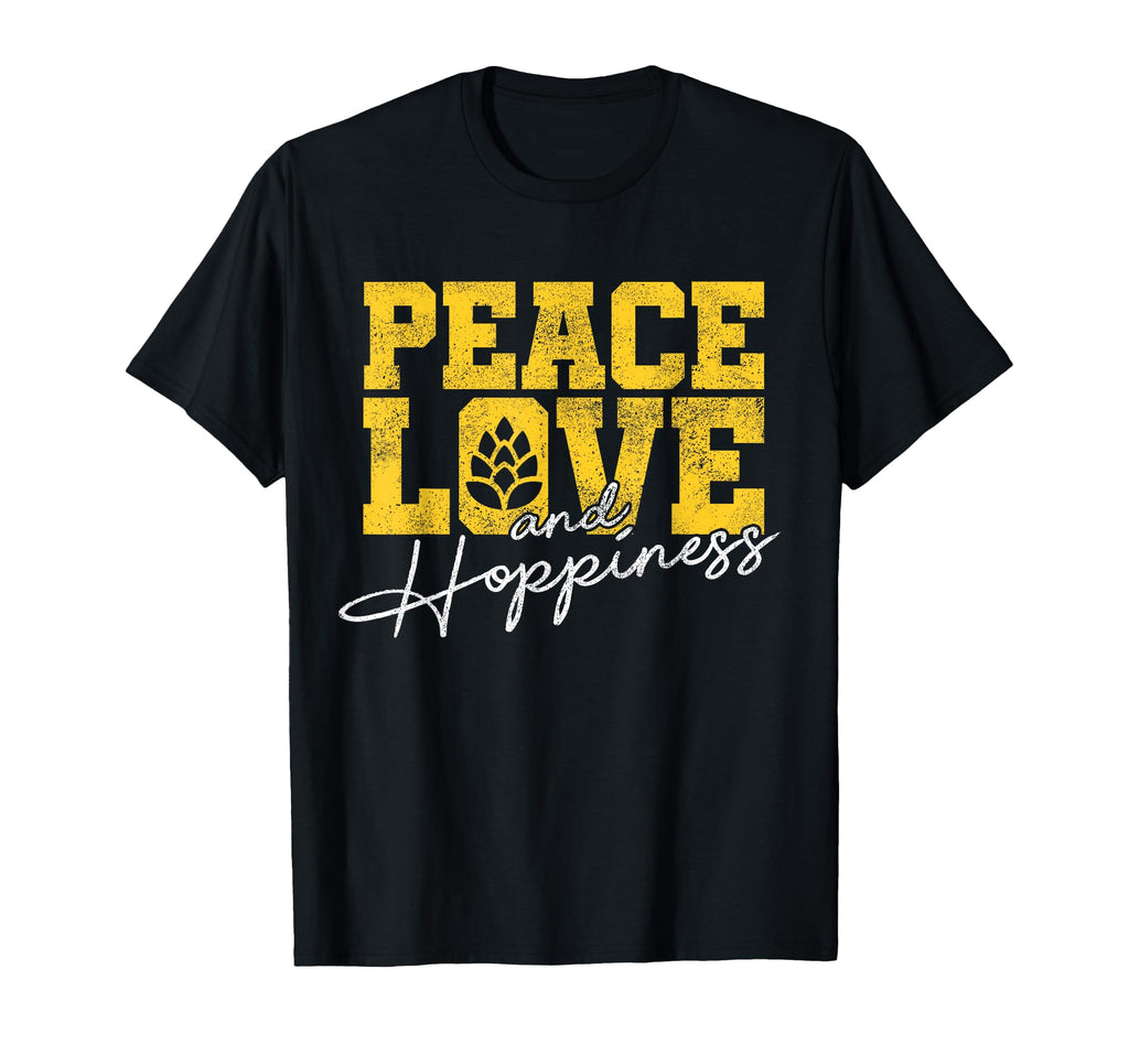 Craft Beer Peace Love Hoppiness Ipa T-Shirt - Unique Graphic for Adults - T-Shirt, Sweatshirt, Hoodie