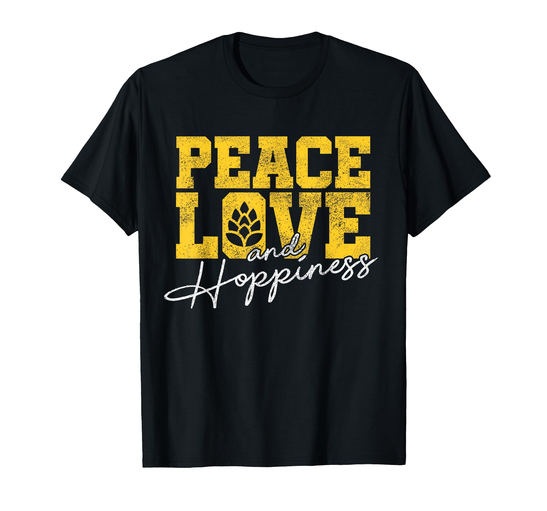 Craft Beer Peace Love Hoppiness Ipa T-Shirt - Unique Graphic for Adults - T-Shirt, Sweatshirt, Hoodie