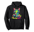 Kawaii Cat Dj Japanese Edm Y2K Aesthetic 9 Hoodie - Graphic Print Men Women - T-Shirt, Sweatshirt, Hoodie